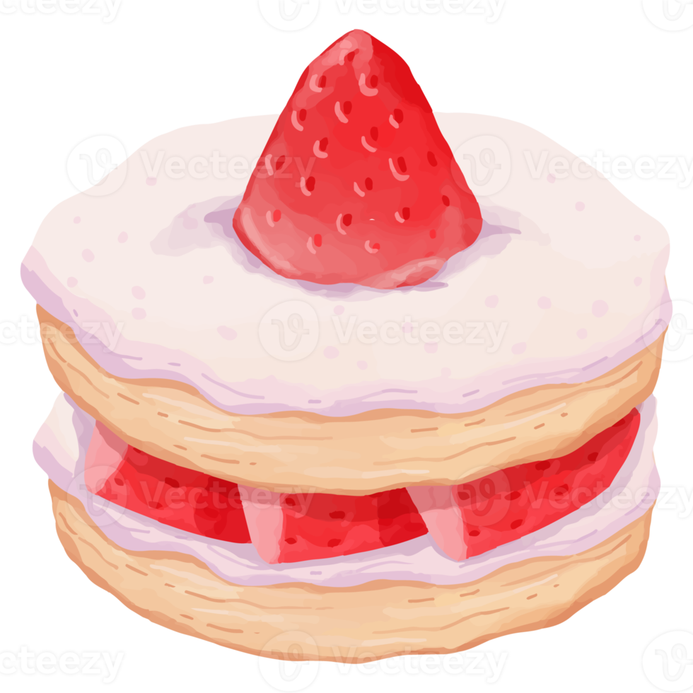 Watercolor Cake, Hand painted sweet clipart png