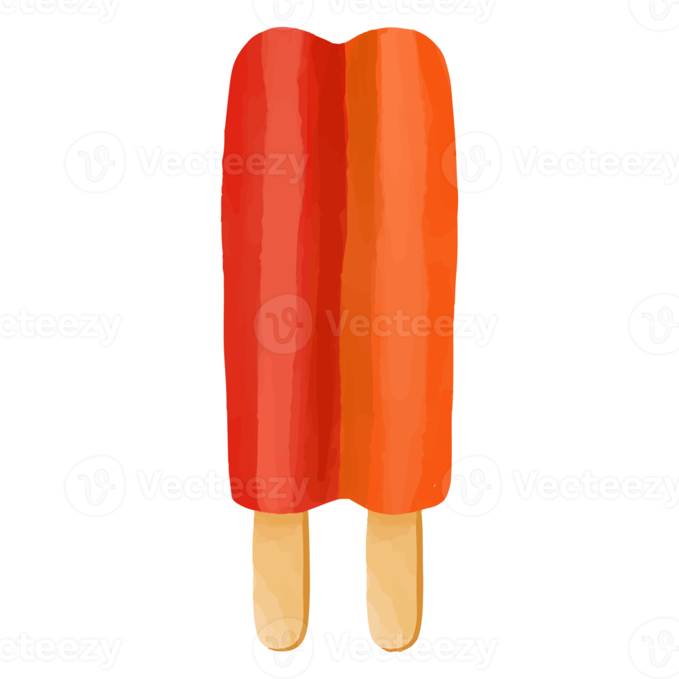 gelato ad acquerello, clipart dolce dipinta a mano png