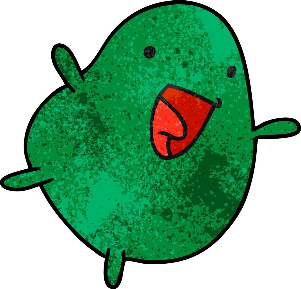 textured cartoon kawaii cute happy bean vector