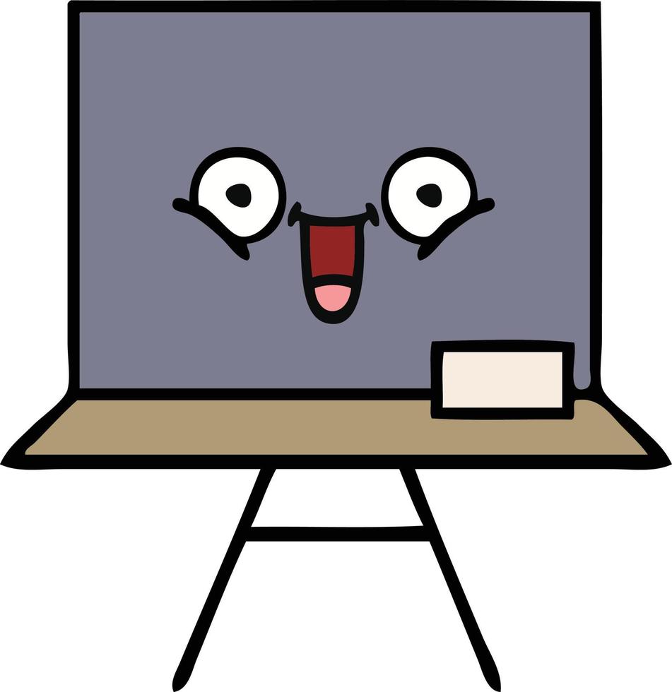 cute cartoon chalkboard vector