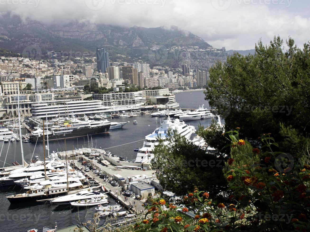 monaco at the mediterranean sea photo