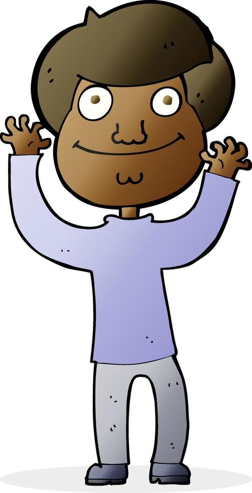 cartoon happy boy vector