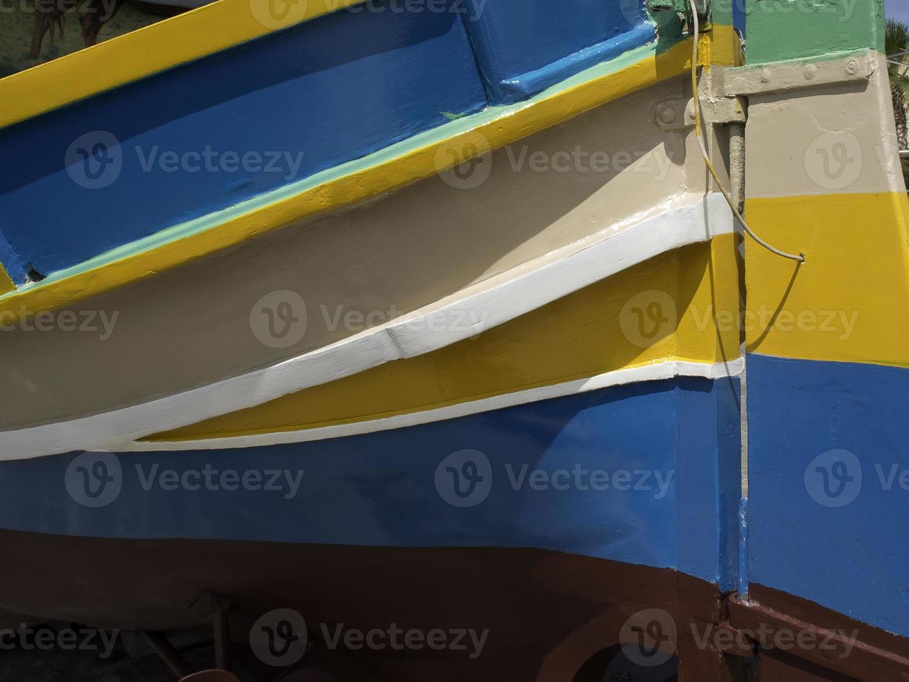 Marsaxlokk harbor on malta island photo