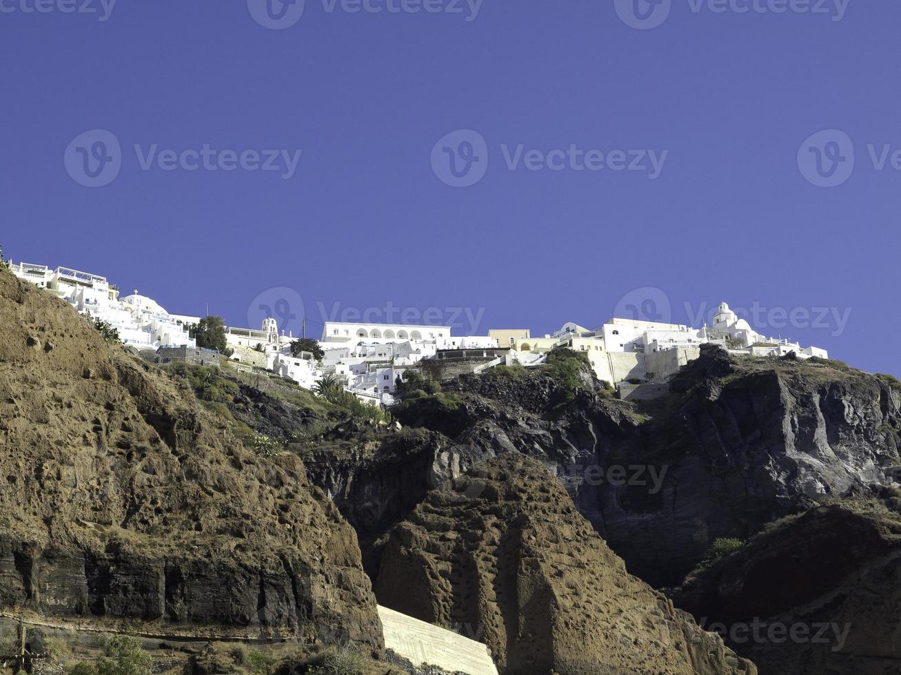 santorini island in greece photo