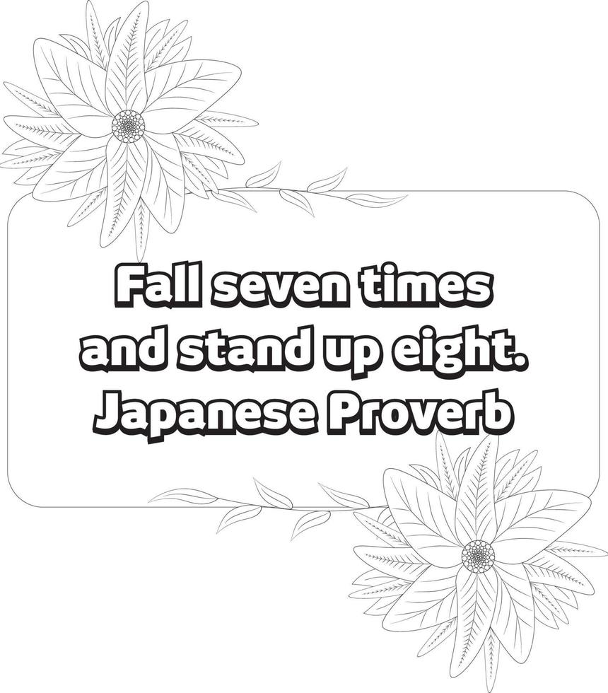 motivational coloring page vector