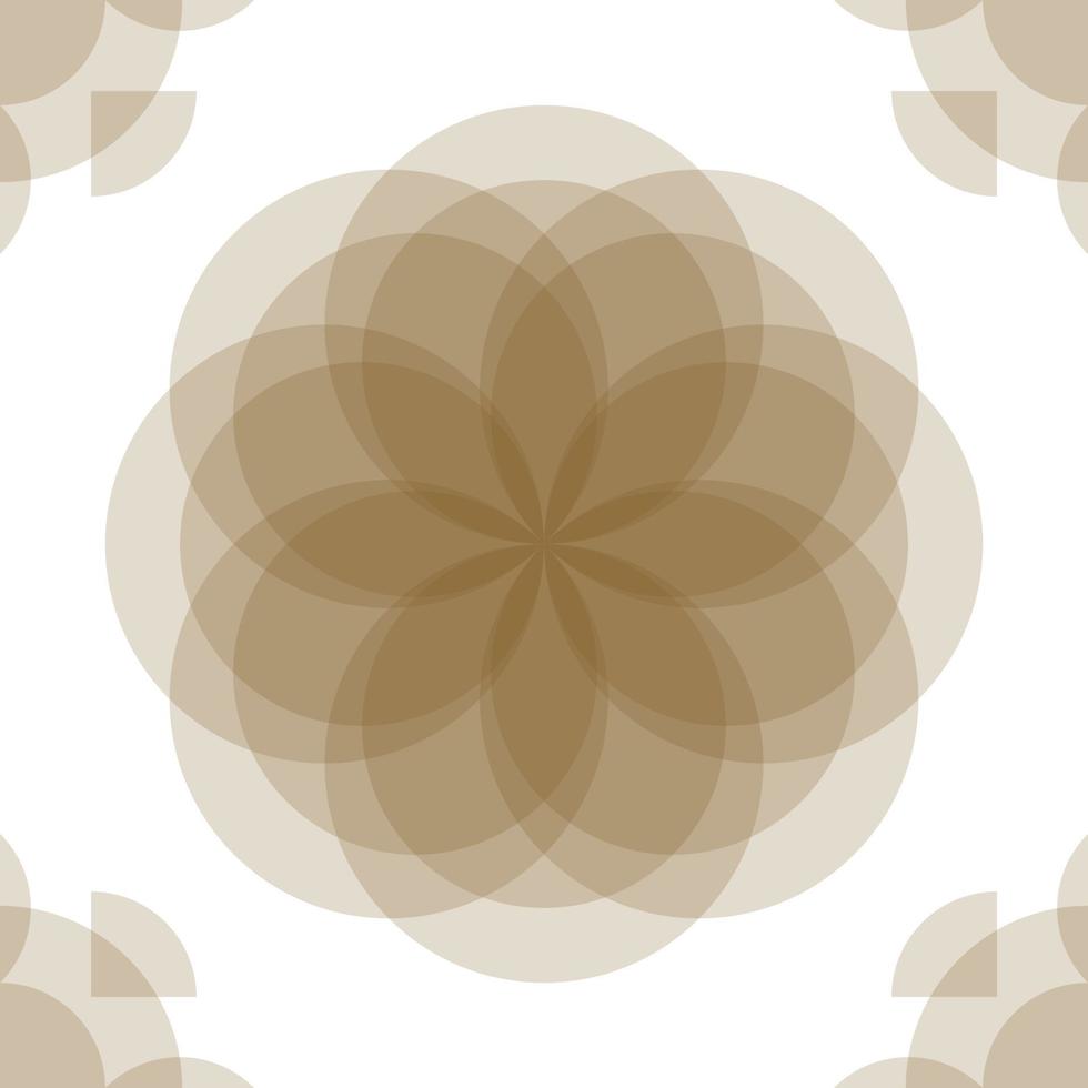 Geometric Abstract Floral Illustration Free Vector Background