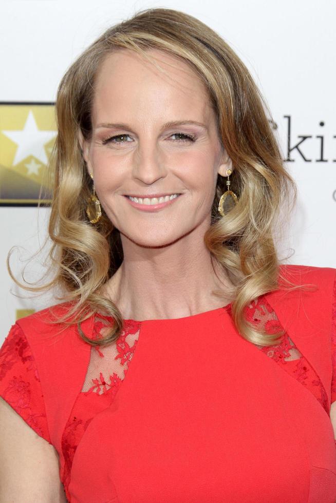 LOS ANGELES, JAN 9 -  Helen Hunt arrives at the 18th Annual Critics  Choice Movie Awards at Barker Hangar on January 9, 2013 in Santa Monica, CA photo
