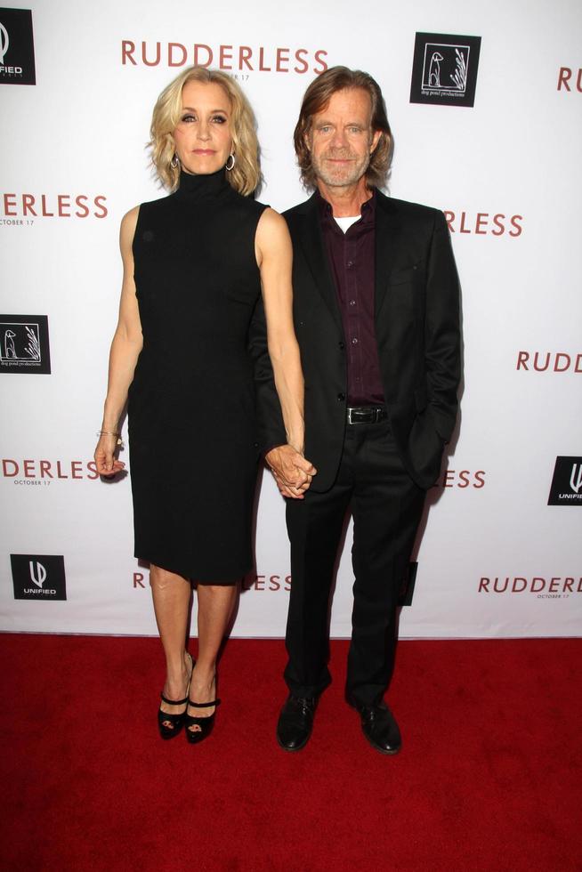 LOS ANGELES, OCT 7 -  Felicity Huffman, William H Macy at the Rudderless Premiere at Vista Theater on October 7, 2014 in Los Angeles, CA photo