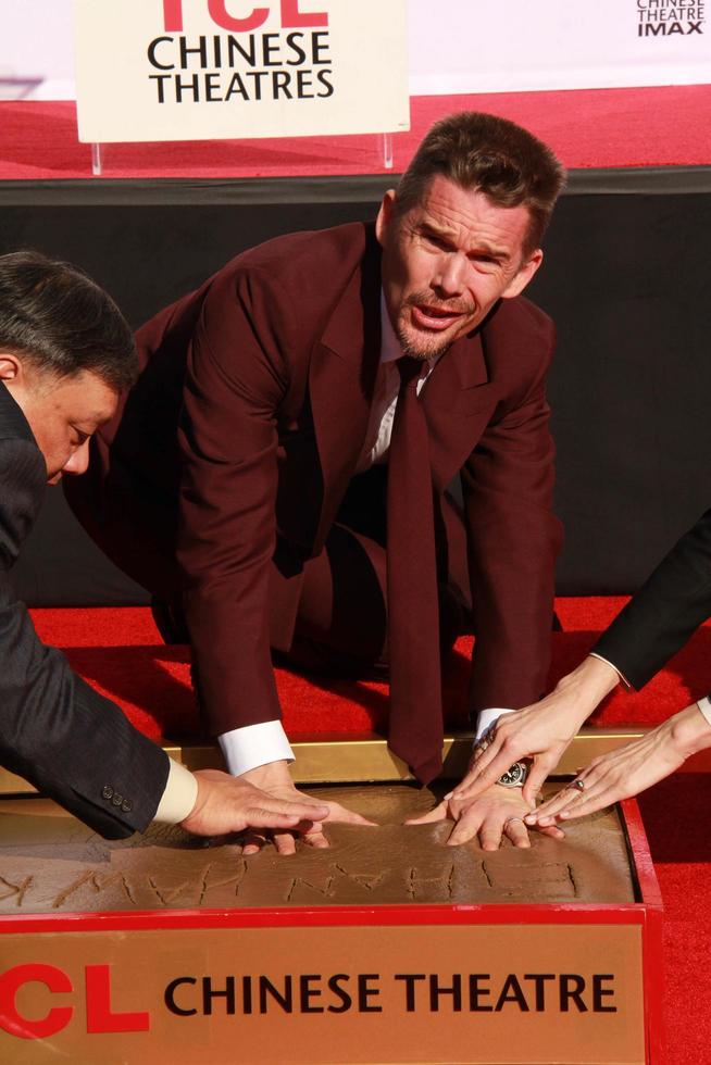 LOS ANGELES, JAN 8 -  Ethan Hawke at the Ethan Hawke Hand and Foot Print Ceremony at a TCL Chinese Theater on January 8, 2014 in Los Angeles, CA photo