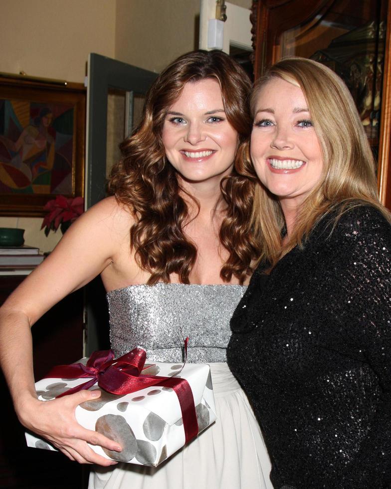 LOS ANGELES, DEC 11 -  Heather Tom, Melody Thomas Scott at Heather Tom s Annual Christmas Party 2010 at Private Home on December 11, 2010 in Glendale, CA photo