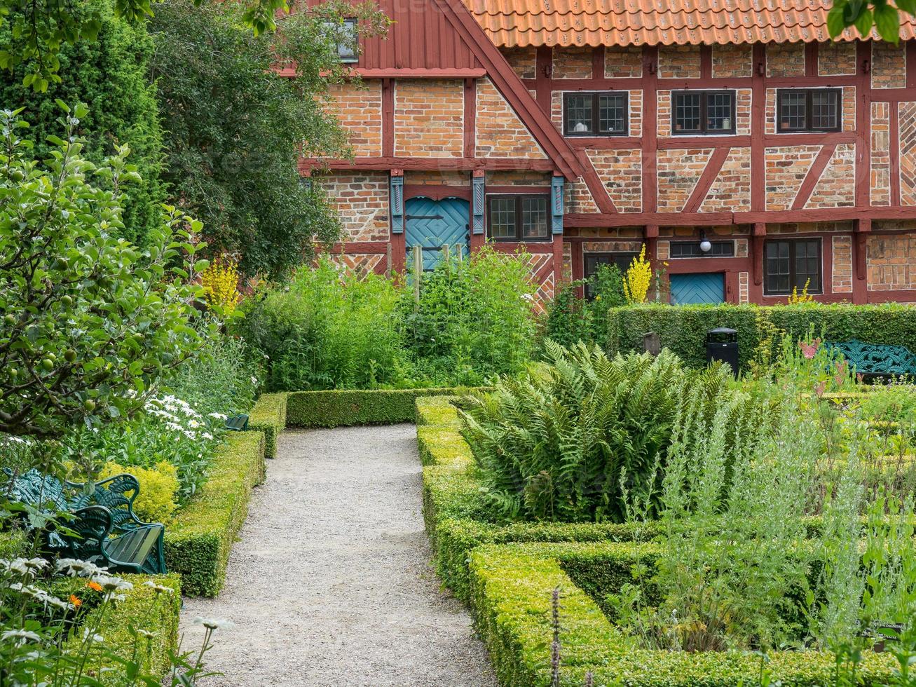 Ystad city at the baltic sea in sweden photo