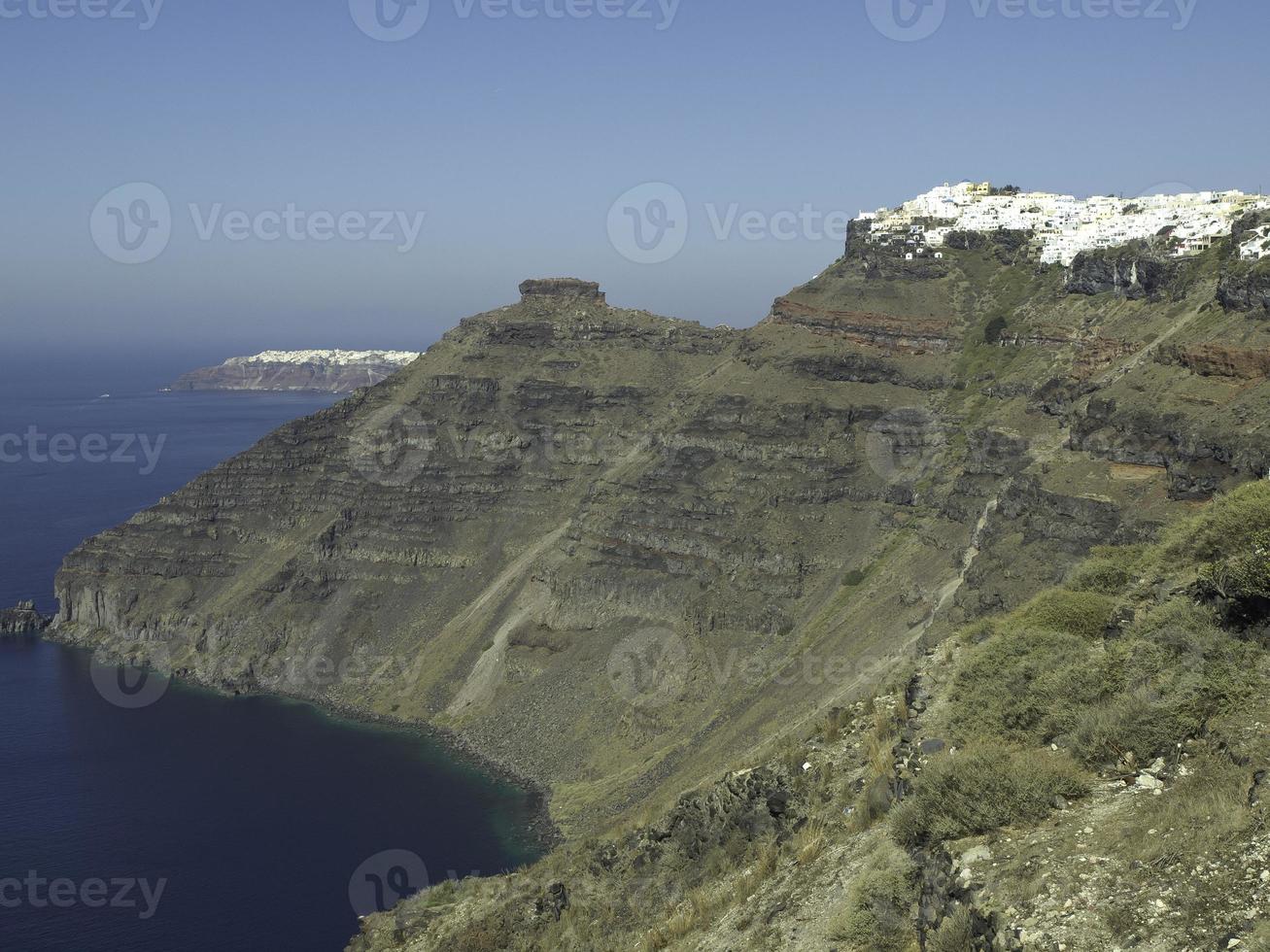 santorini island in greece photo