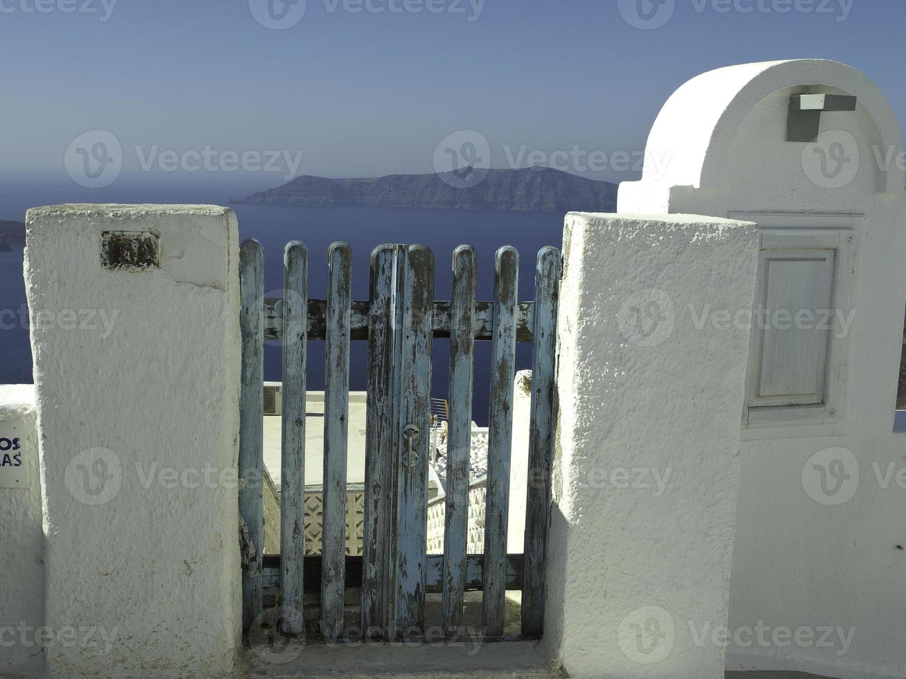 santorini island in greece photo