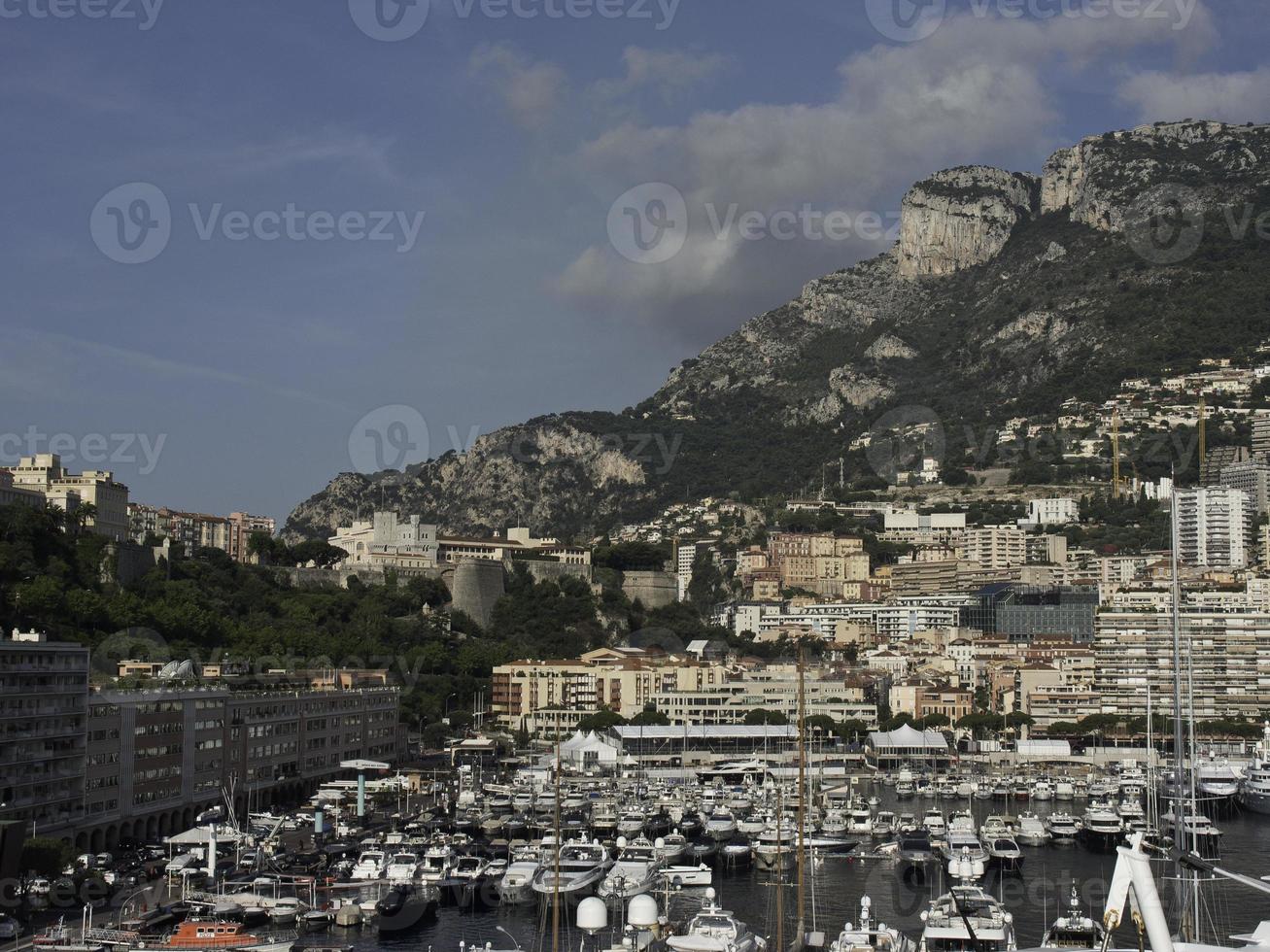 monaco at the mediterranean sea photo