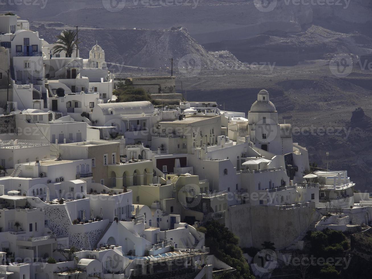 isla de santorini en grecia foto