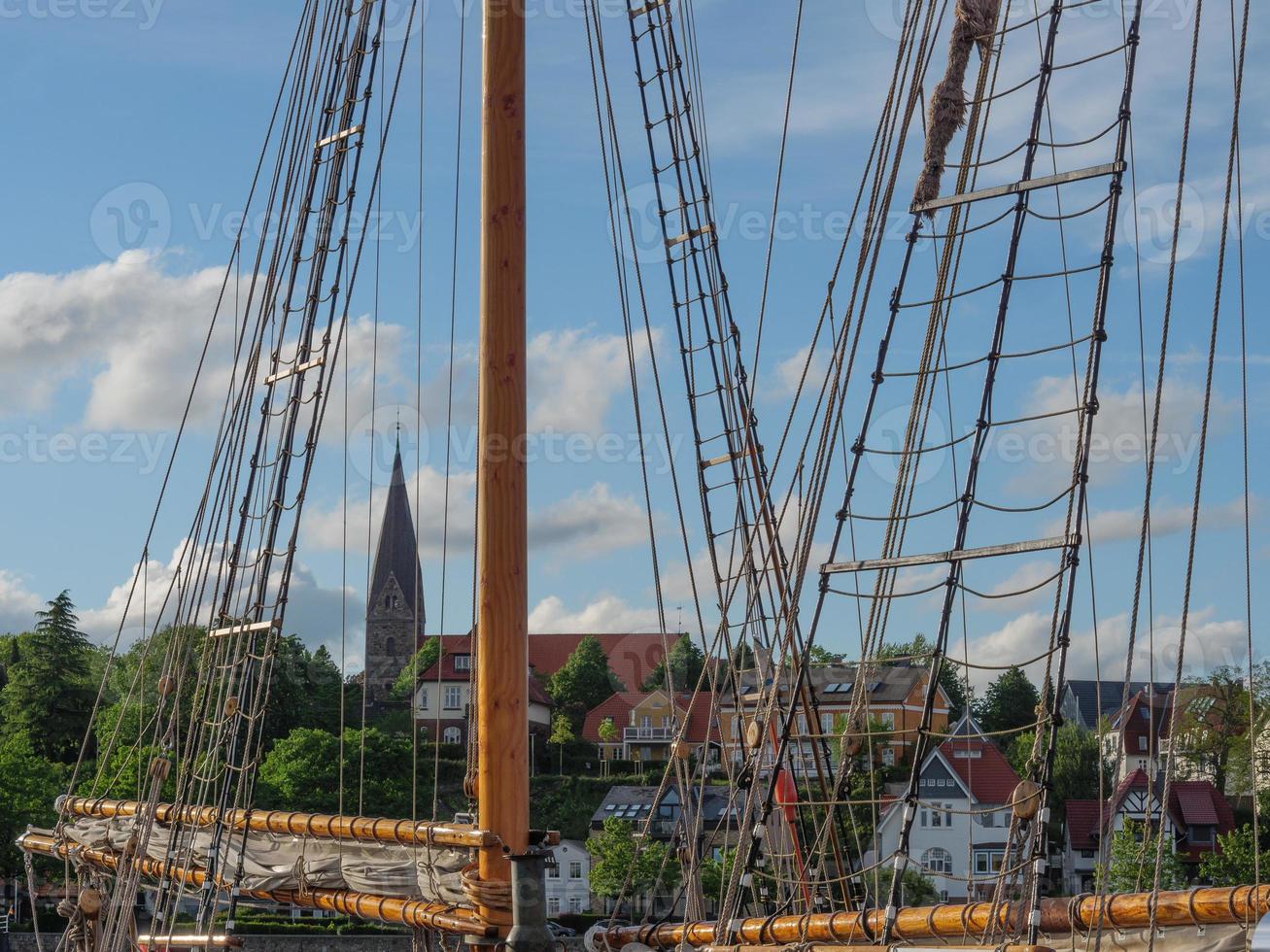 the city of Eckernfoerde at the baltic sea photo
