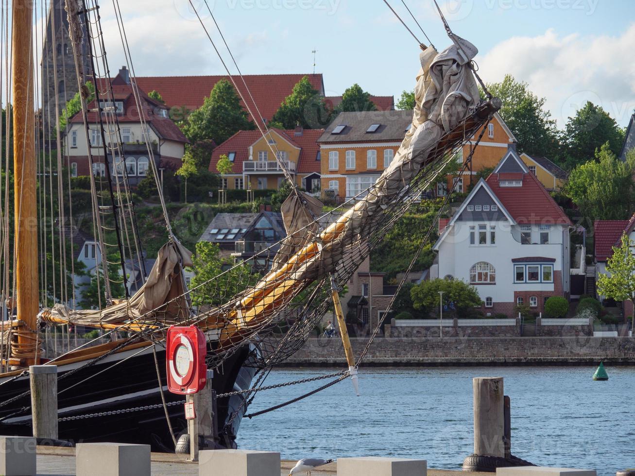 the city of Eckernfoerde at the baltic sea photo