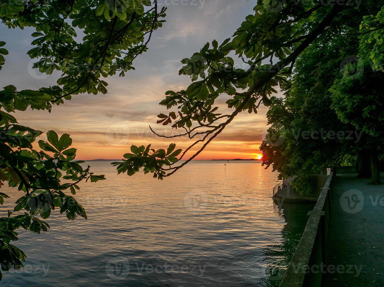 lindau at the lake constance in germany photo