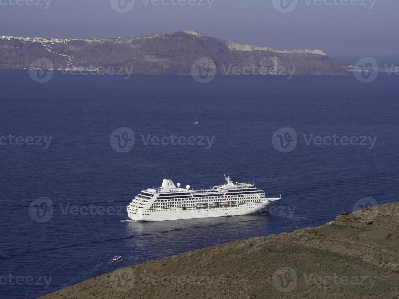santorini island in greece photo