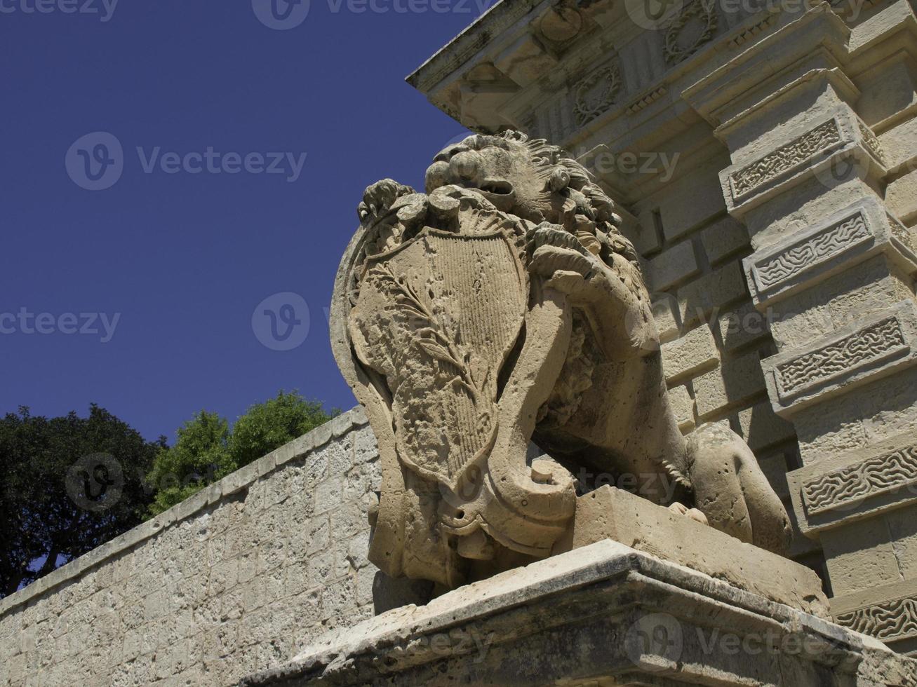 the old city of Mdina on malta photo