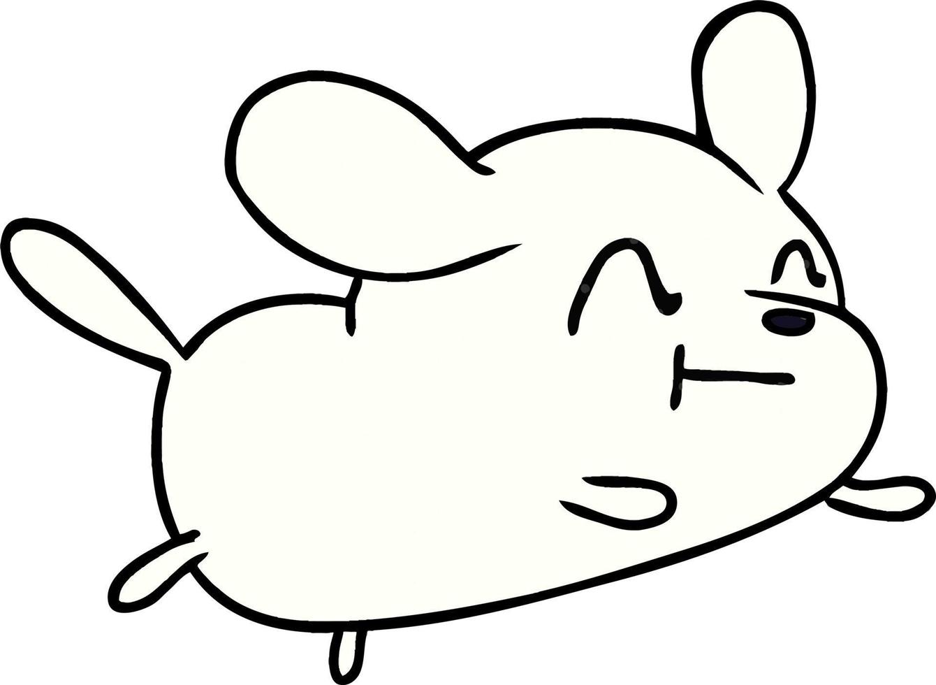 cartoon kawaii of a cute dog vector