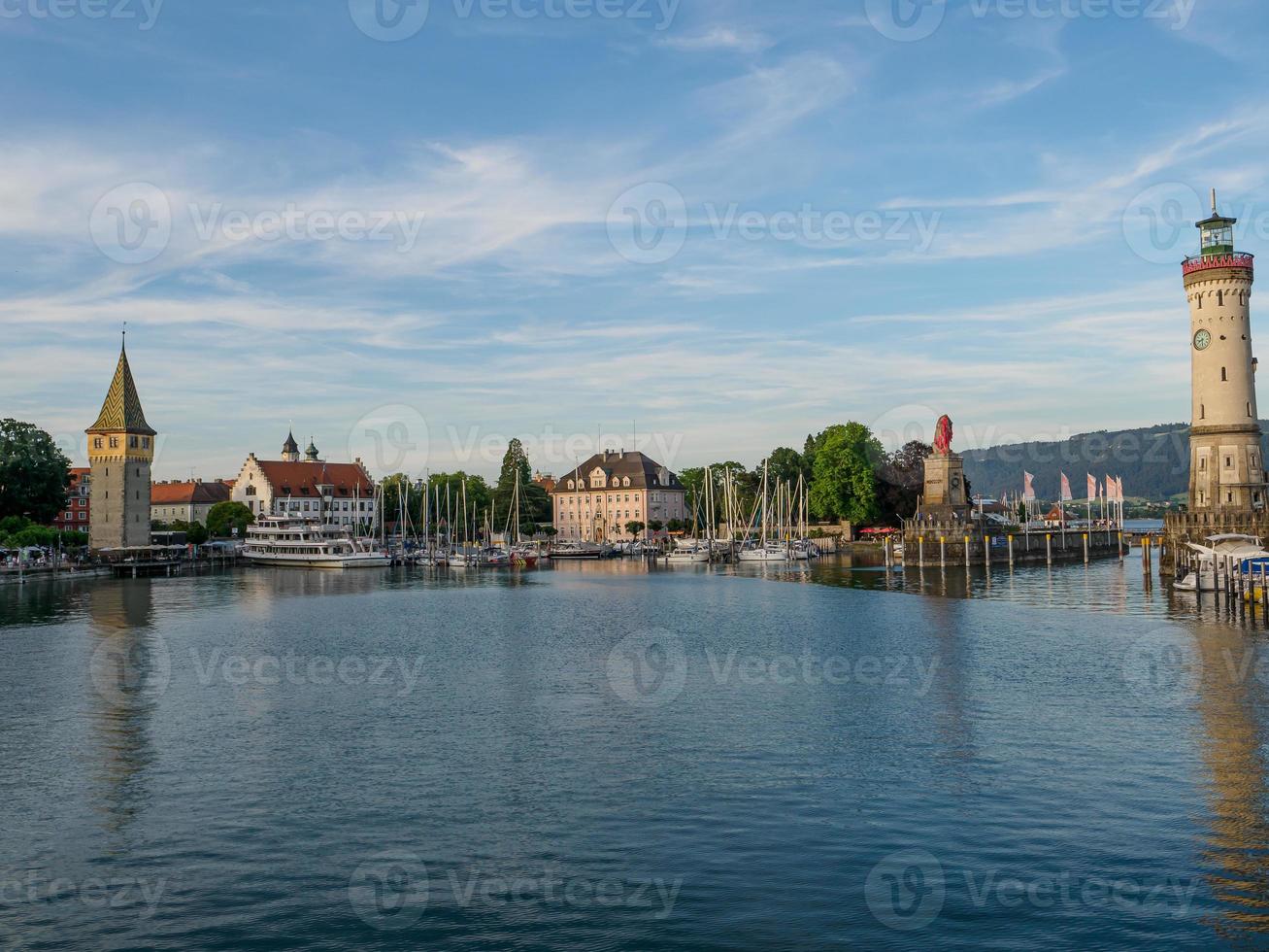 lindau at the lake constance in germany photo