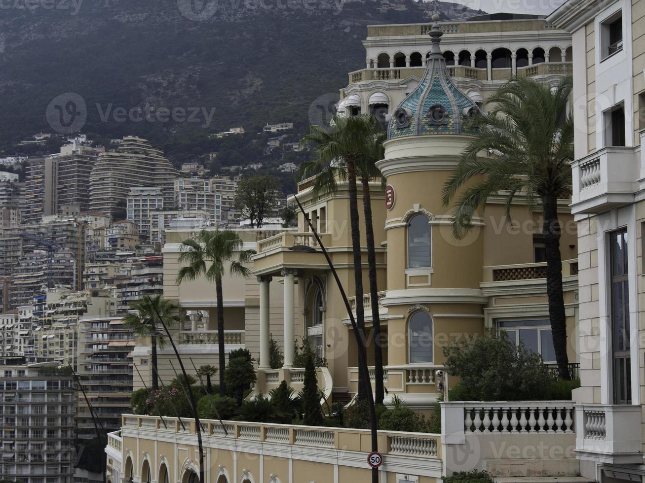 monaco at the mediterranean sea photo