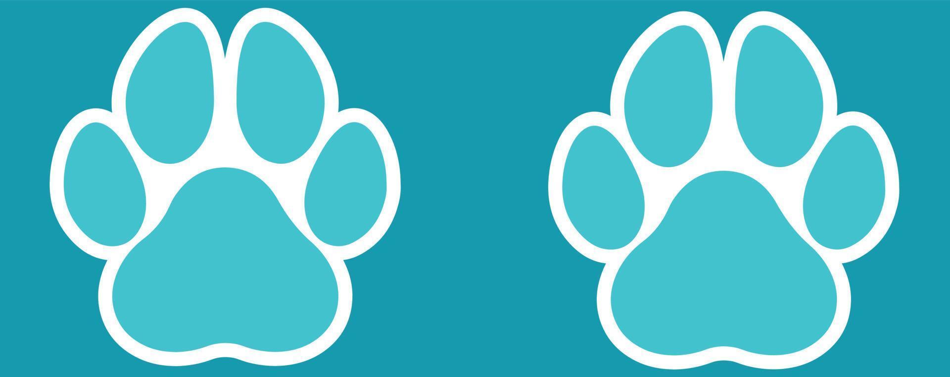 Animal paw sticker vector file