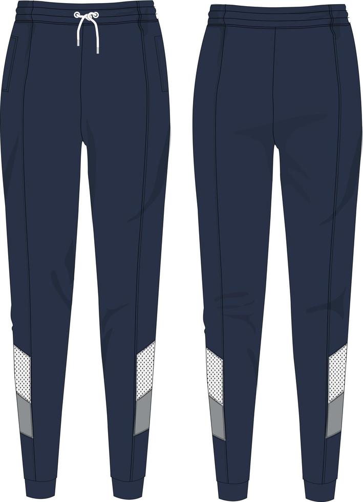 archivo vectorial de jogger de malla de bloque de color. vector