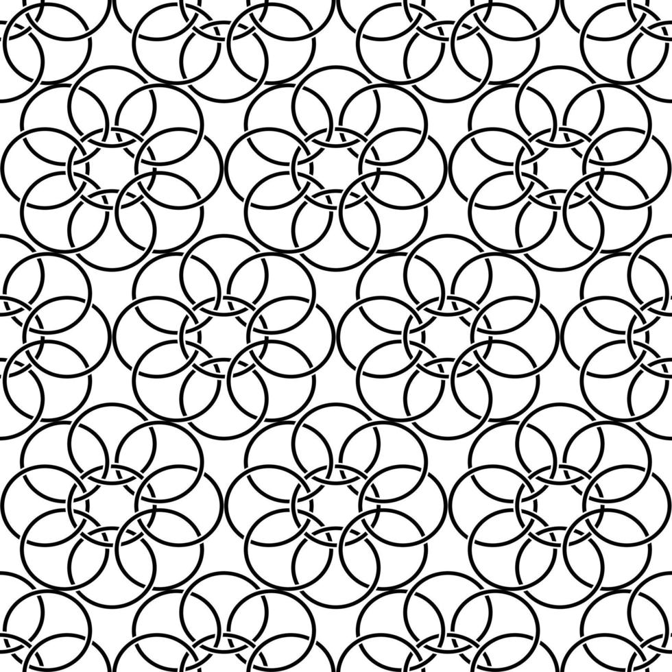 simple circle black and white seamless pattern perfect for background or wallpaper vector