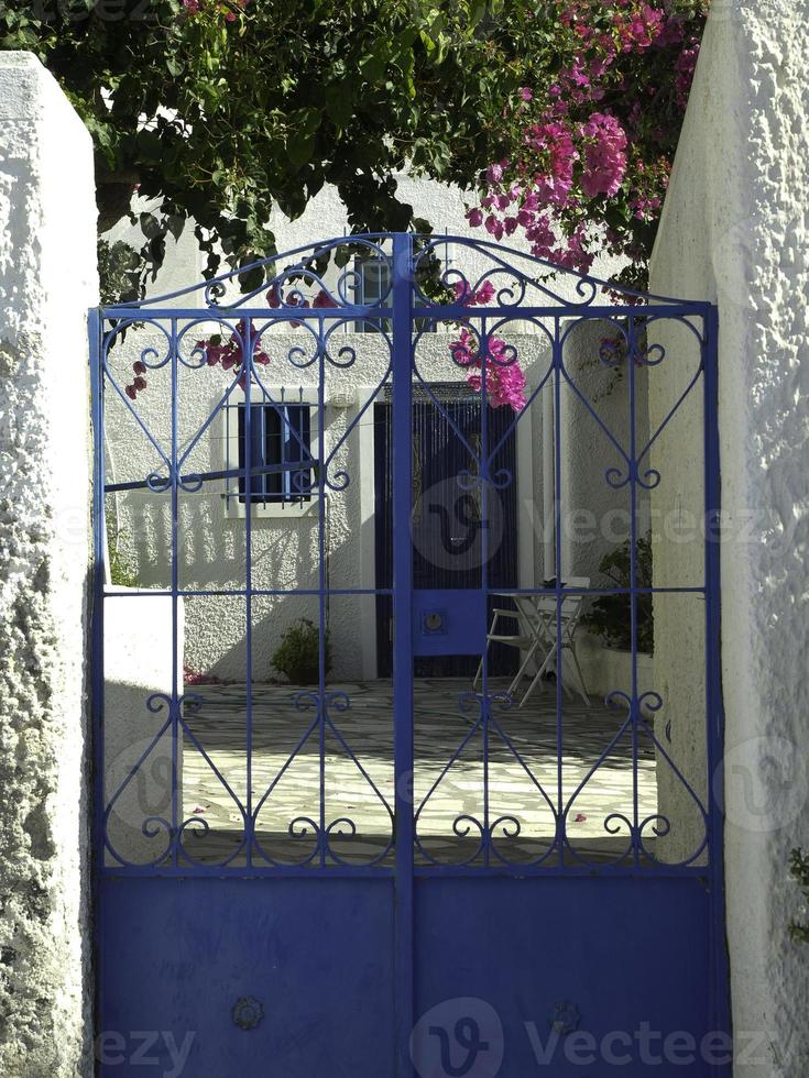 isla de santorini en grecia foto