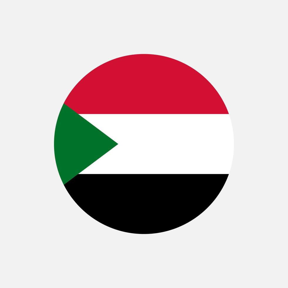 Country Sudan. Sudan flag. Vector illustration.