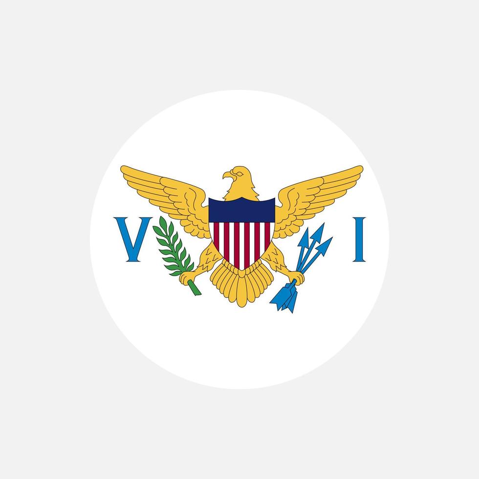 Country Virgin Islands. Virgin Islands flag. Vector illustration.