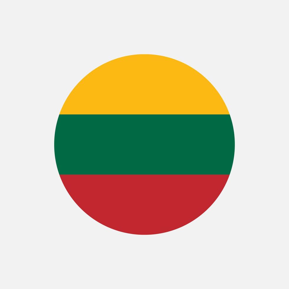 Coutry Lithuania. Lithuania flag. Vector illustration.
