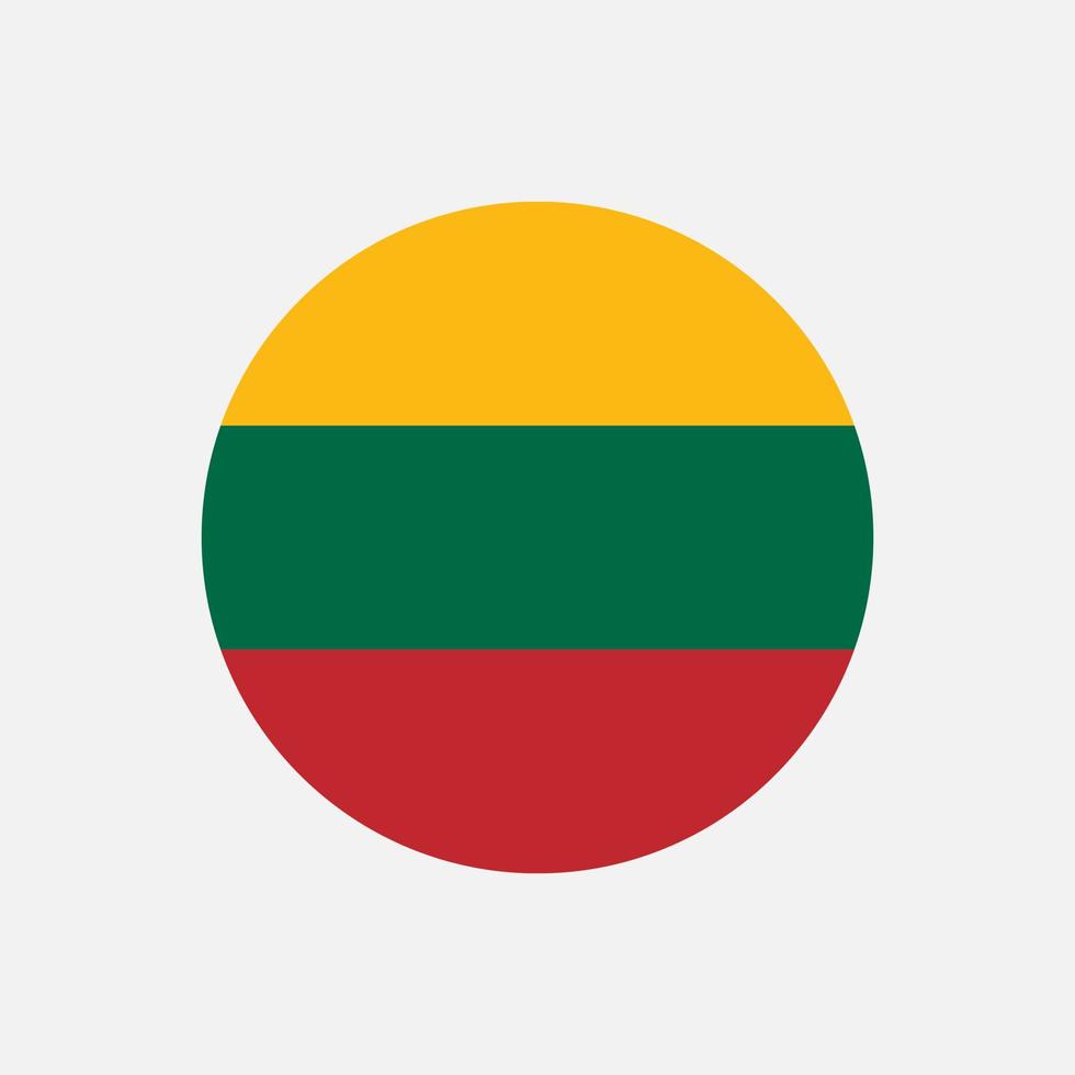 Coutry Lithuania. Lithuania flag. Vector illustration.