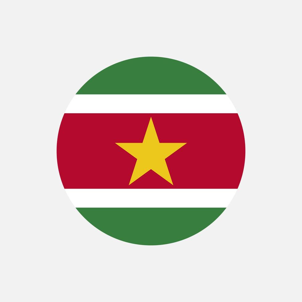 Country Suriname. Suriname flag. Vector illustration.