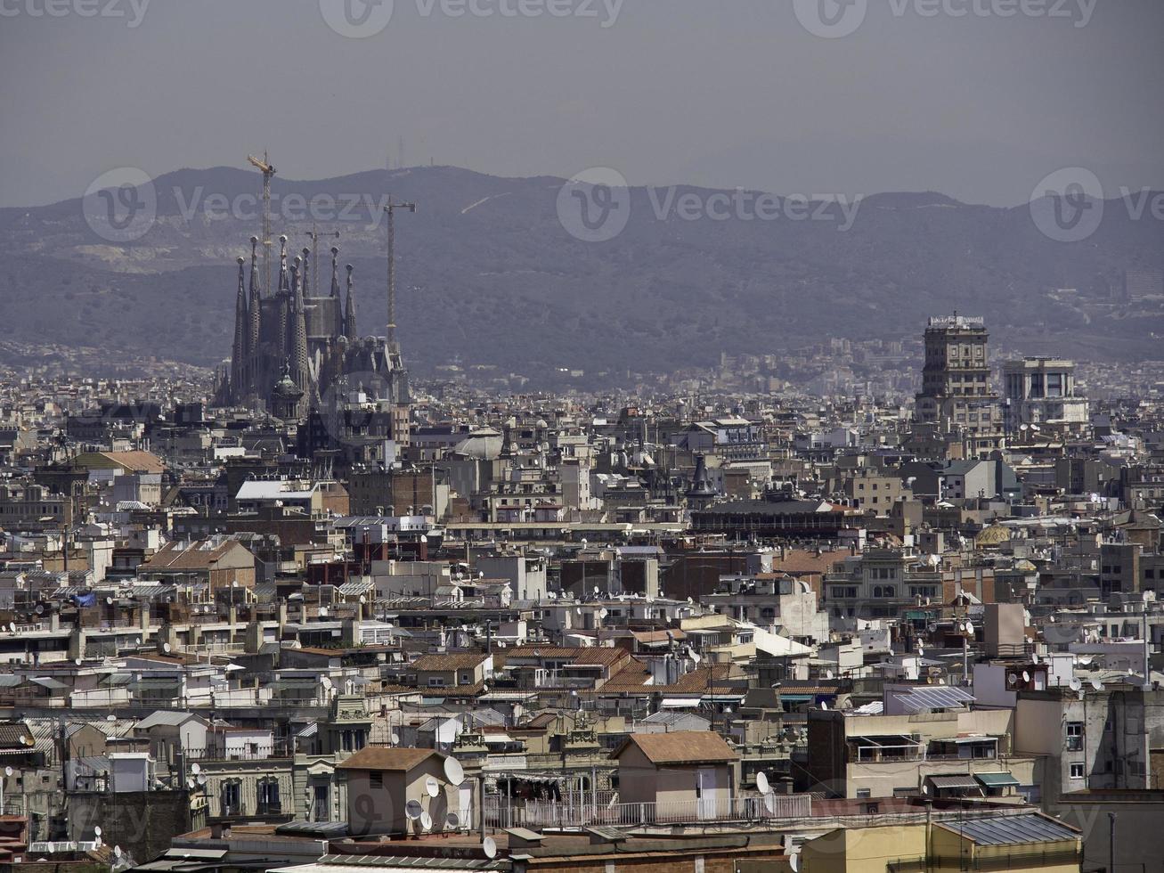 The city of Barcelona in spain photo