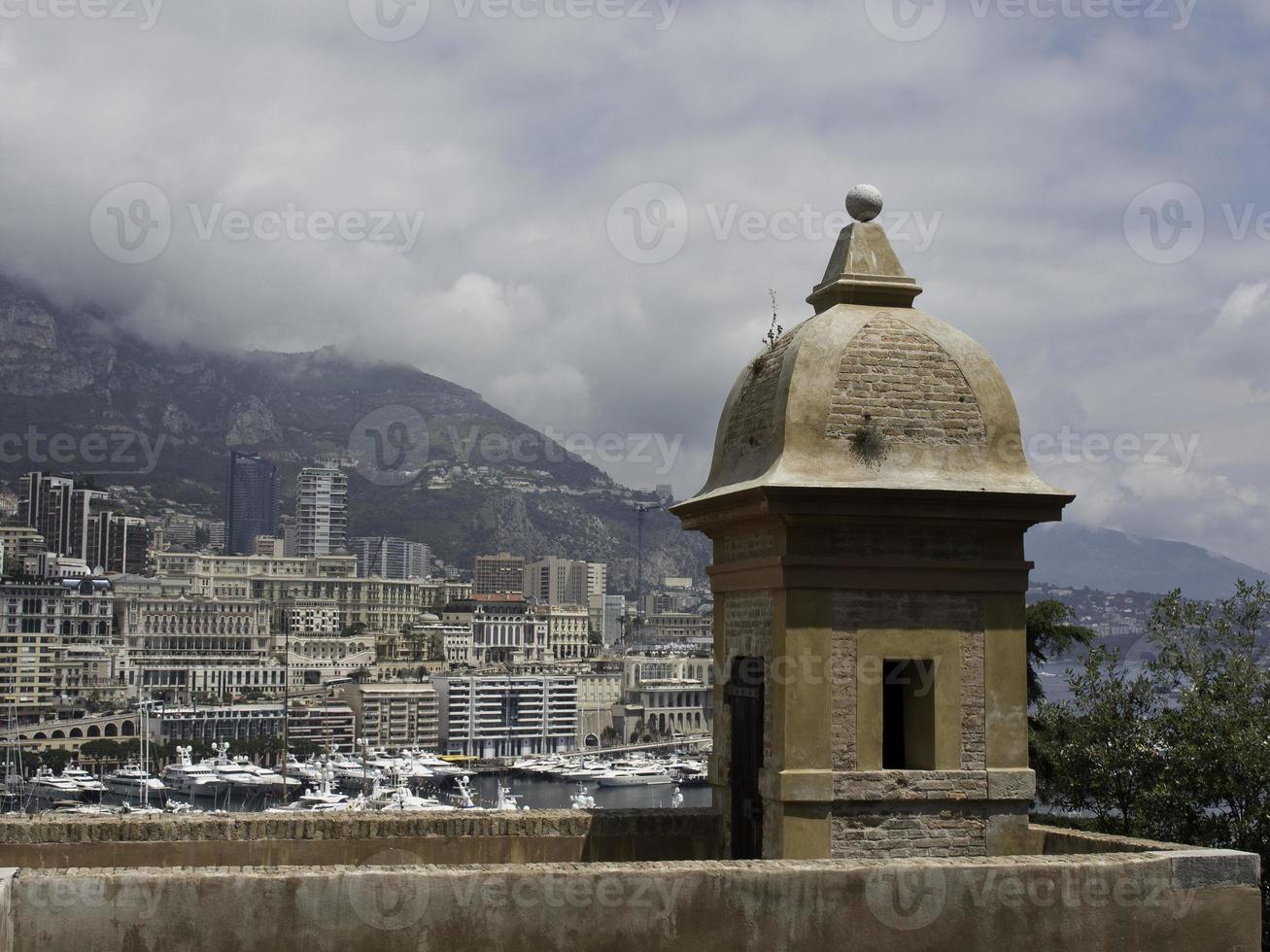 monaco at the mediterranean sea photo