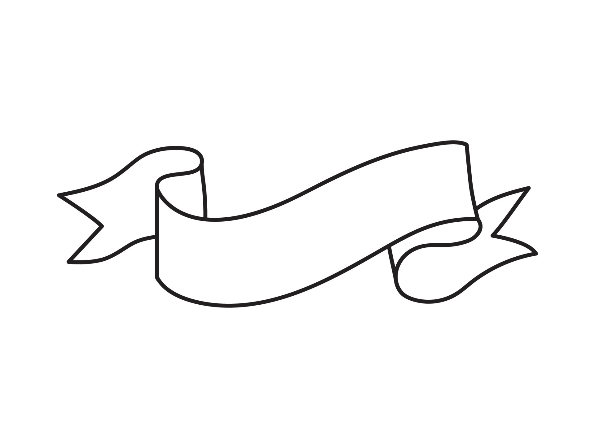 ribbon banner vector outline vintage style Tapes hand drawn 8599098