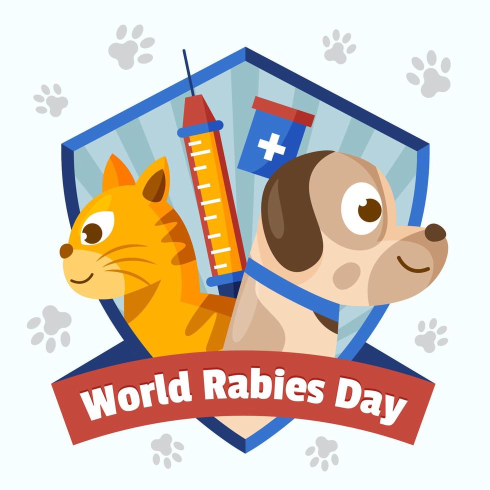 World Rabies Day Concept vector