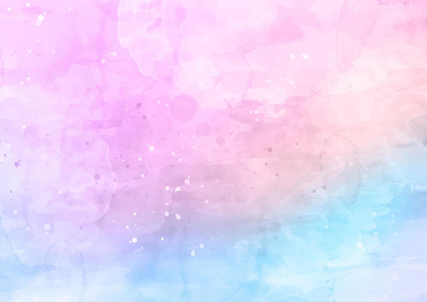 pastel coloured hand painted watercolour texture vector
