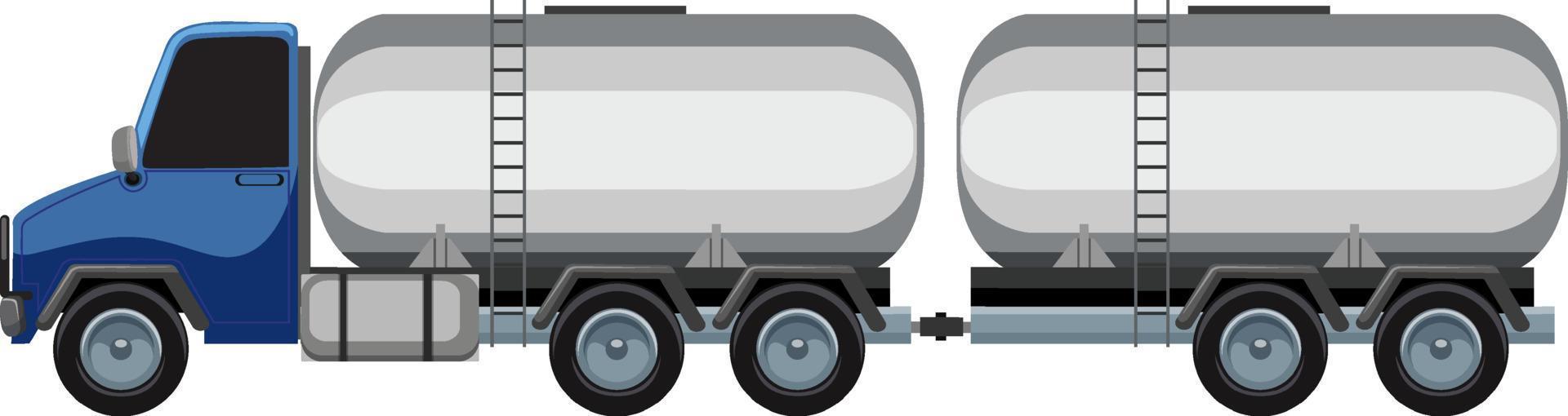 Cartoon tank truck or gas truck vector