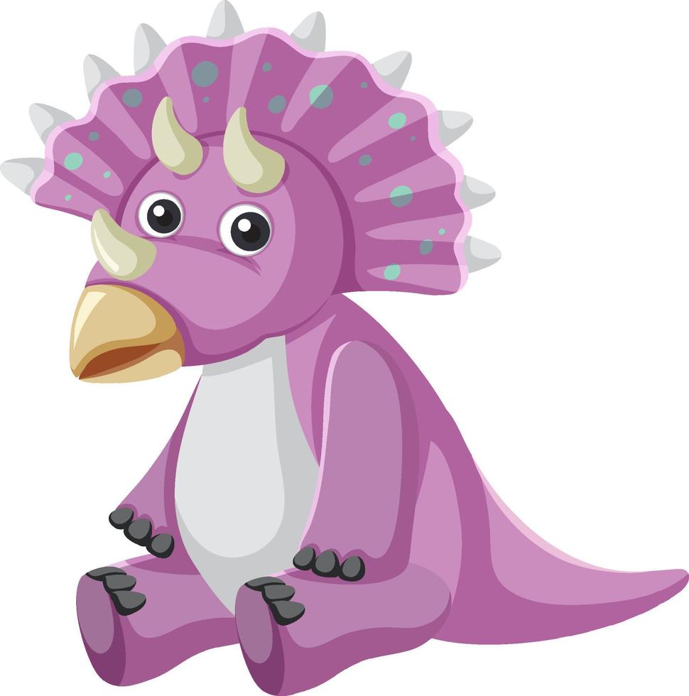 Cute Triceratop Dinosaur Cartoon vector