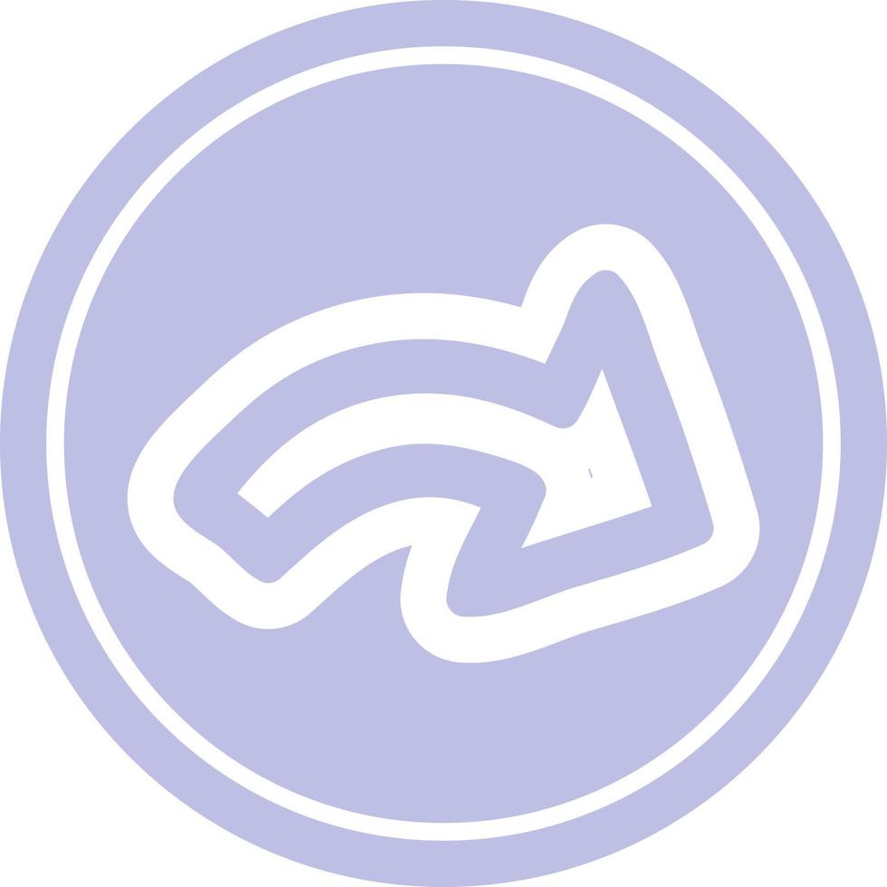 direction arrow circular icon vector