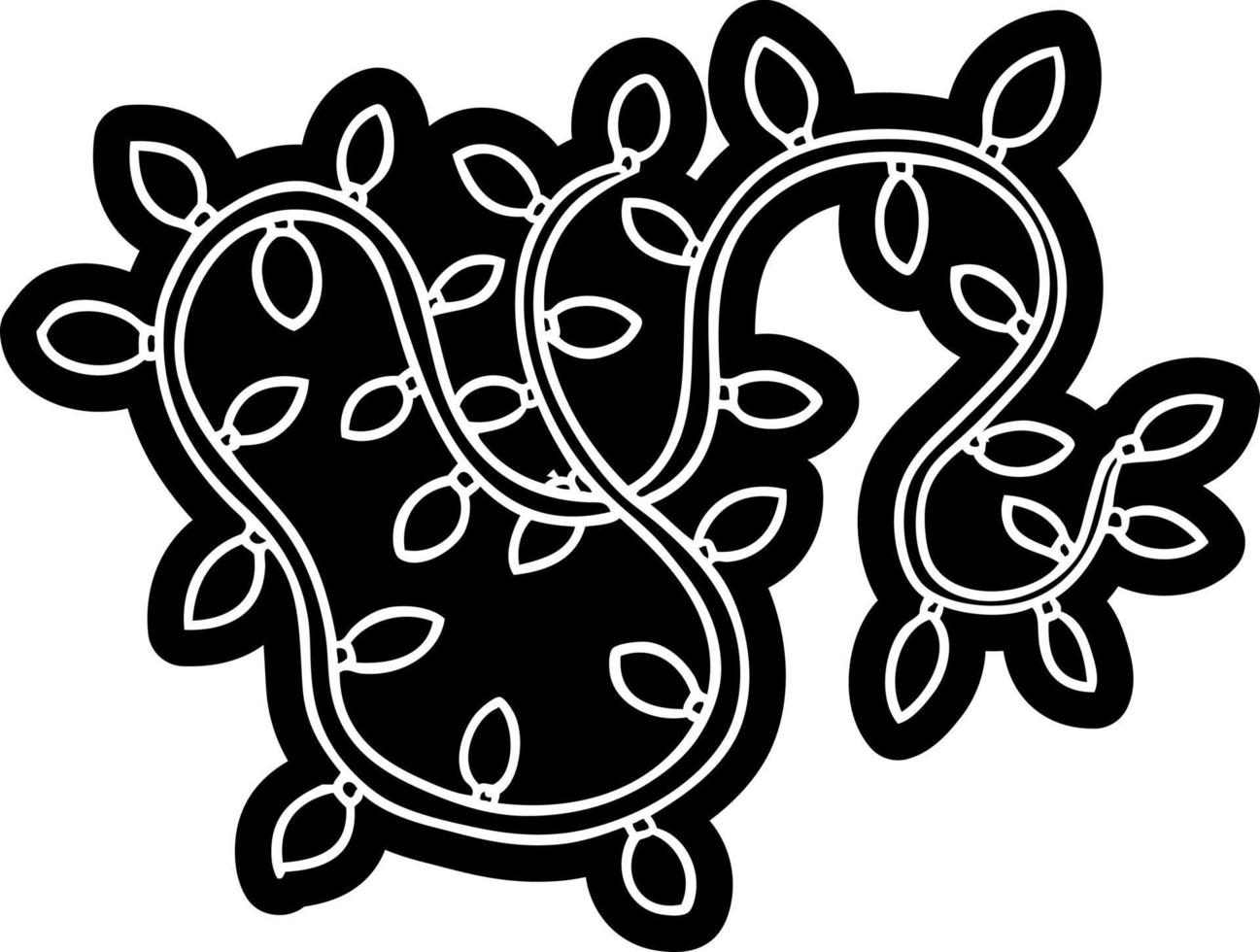 cartoon icon drawing of colourful lights vector