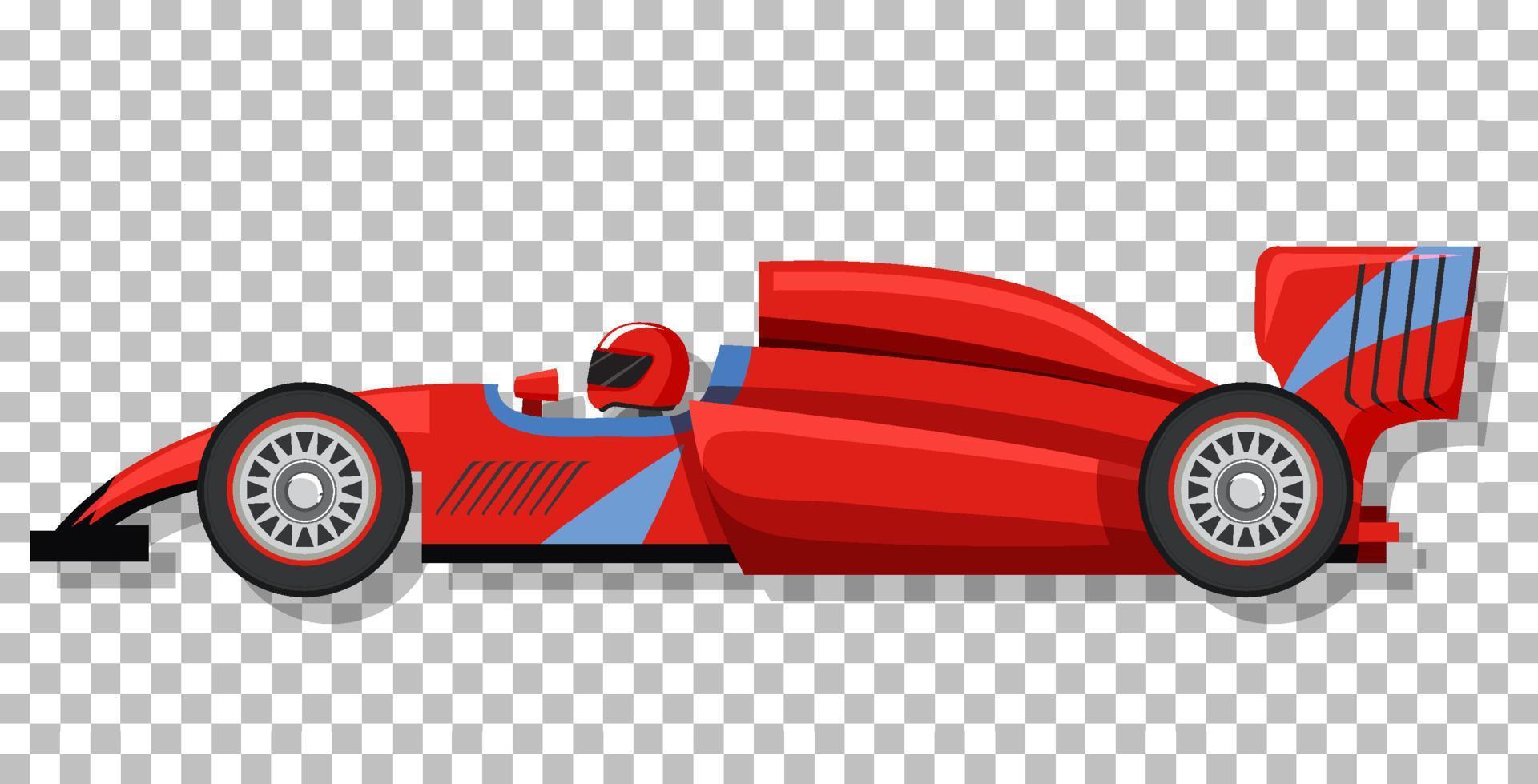 A racing car on grid background vector