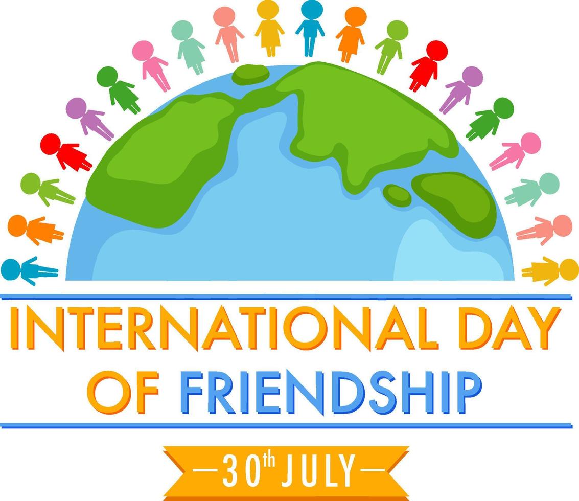 International Friendship Day banner design vector