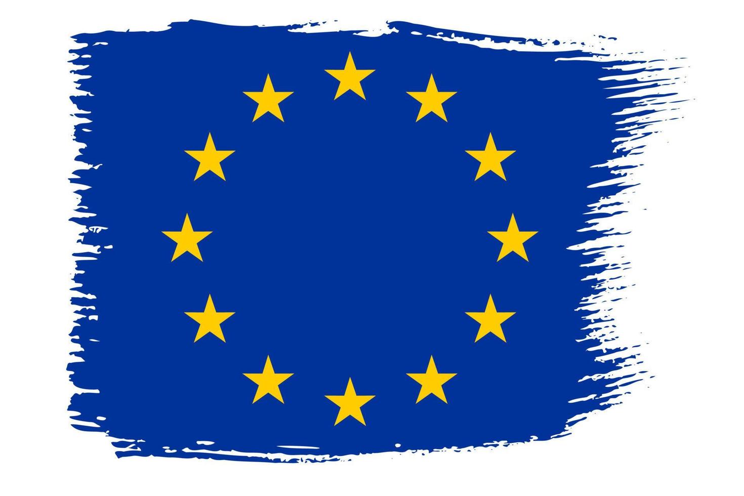 bandera nacional de la unión europea vector