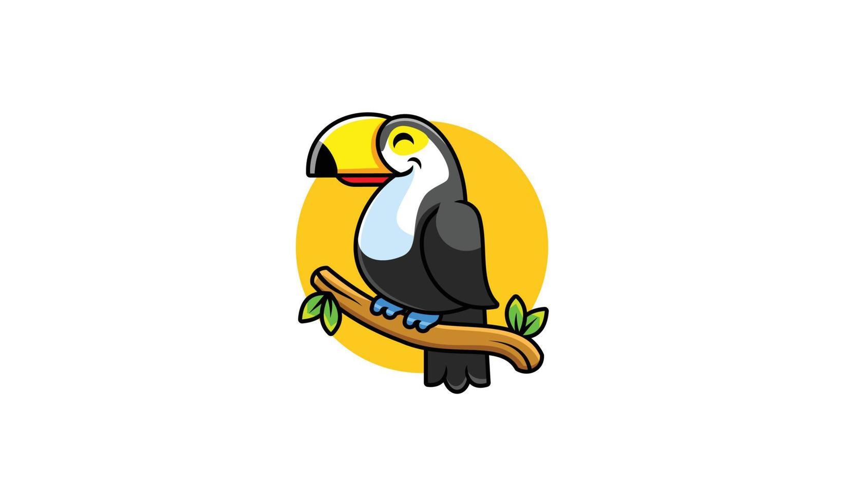 diseño de mascota de pájaro tucán vector