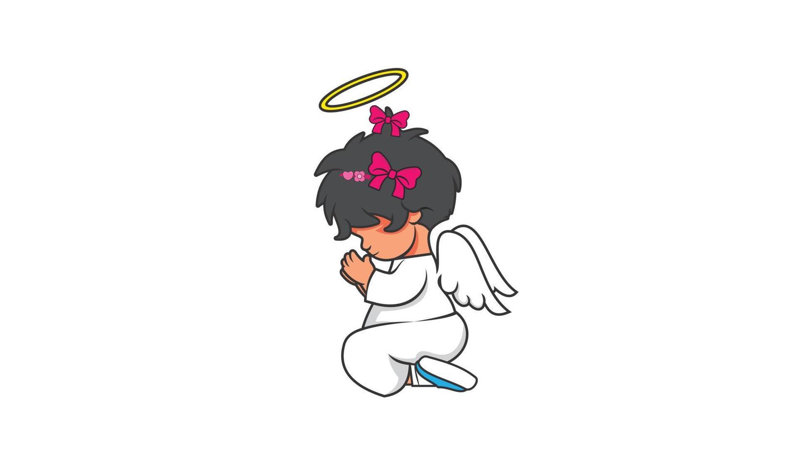 Angel Character Design vector